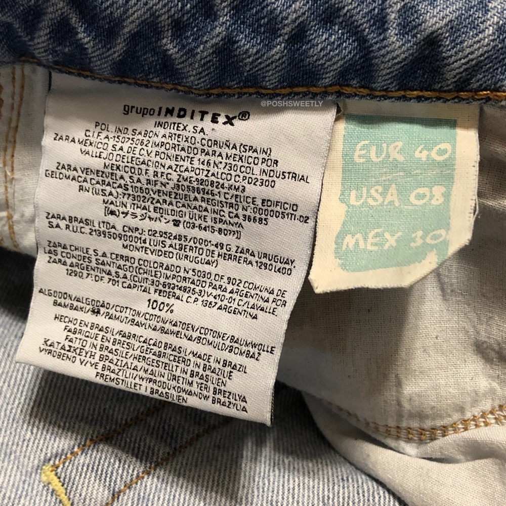Zara TRF Distressed Boyfriend Jeans - Picture 6 of 8